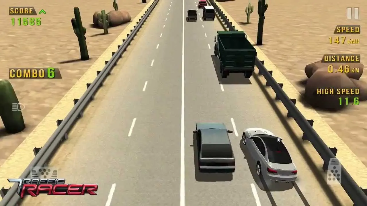 Giao diện đường đua đầy thử thách của Traffic Racer