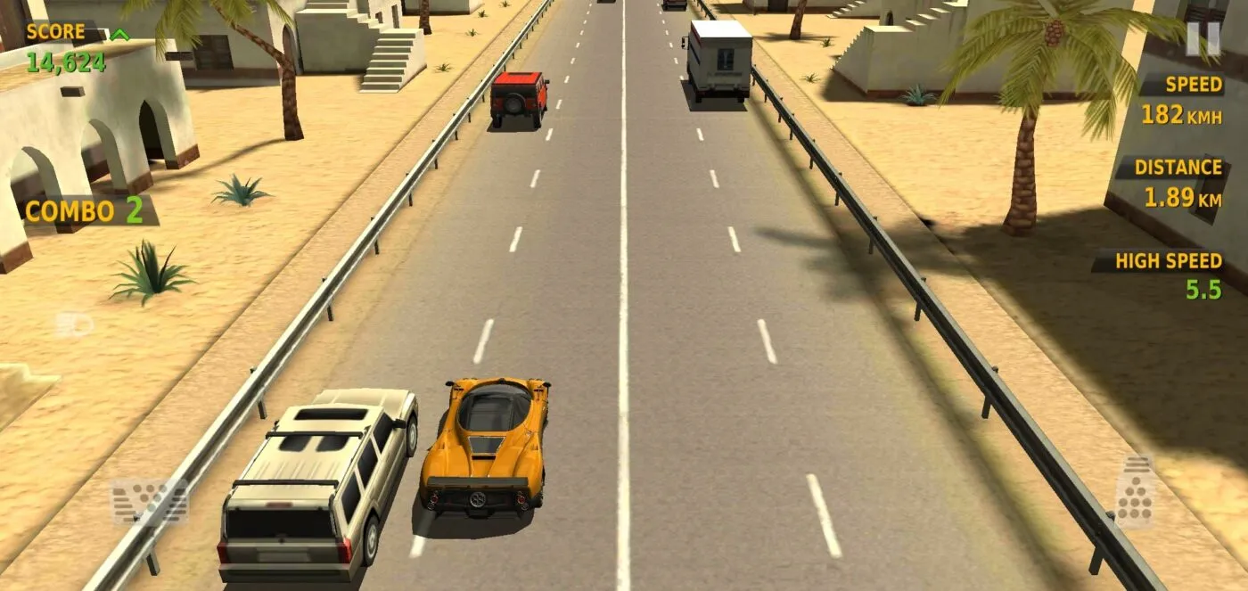 Traffic Racer Mod với địa hình đường đua đa dạng